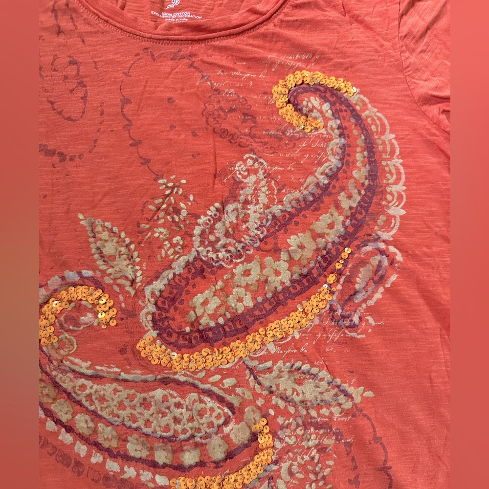 Sonoma women’s XL tee-shirt with sequin detail - Picture 2 of 3